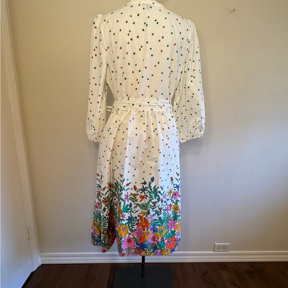 Talbots Poplin Shirtdress - Blissful Floral Size 16 - Picture 3 of 16